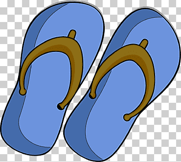 플립 플롭 워킹 신발 신발 만화 라인, Flipflops, 지역, 미터 png