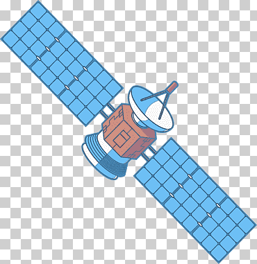 satélite de tecnología png