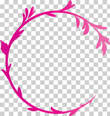 Dekorationsrahmen Blumenrahmen Blumenrahmen, Pink, Magenta, Kreis png