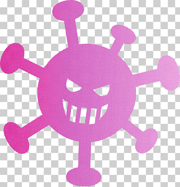 Virus Coronavirus Corona, Pink, Cartoon, Violett, Magenta png